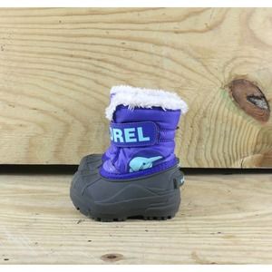 Sorel Kids Purple and Gray Snow Boots